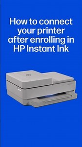 How to connect your printer after enrolling in HP Instant Ink | HP Printers #shorts