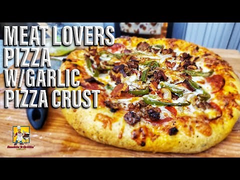 Meat Lovers Pizza with Garlic Pizza Crust