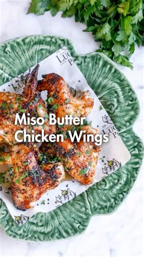 Crispy Miso Butter Chicken Wings in the Air Fryer | Easy Chicken Wings Recipe