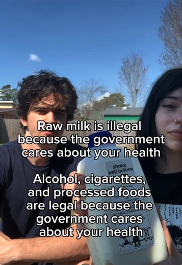 Why is it that alcohol, vapes, and ultra-processed garbage is completely legal. But when it comes to milk from a cow that we have been consuming for centuries it’s a problem? Instead farmers have to use loopholes and label the milk for pets and not specify “not for human consumption.” I have been drinking raw milk for over a year and never been sick. #aajonusvonderplanitz #rawmilk #health #primal #goatis