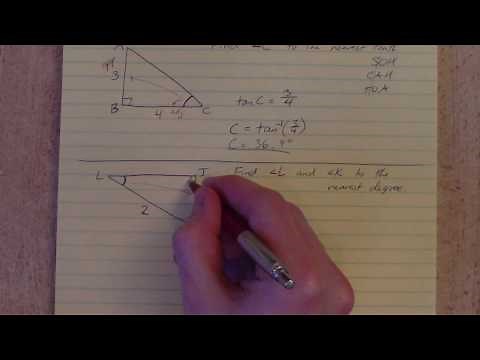 Finding Angles in Right Triangles