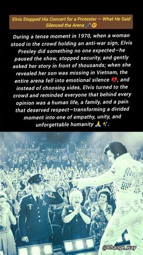 Elvis Stopped His Concert for a Protester — What He Said Silenced the Arena 🎤😢