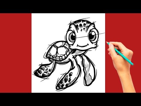 How to Draw a Cute Turtle 🐢 Easy Step by Step Drawing for Beginners & Kids