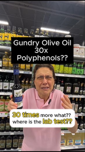 Papa Vince | Polyphenol Foods on Instagram: "Gundry olive oil = 30× polyphenols?? 🫒 30x more what?? Polyphenols can’t be assumed. They can’t be guessed. They need to be measured on a lab test. This is Vitina’s opinion on why transparency matters when bold claims are made."