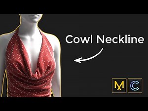 How to make Cowl Neck Dress in Marvelous Designer