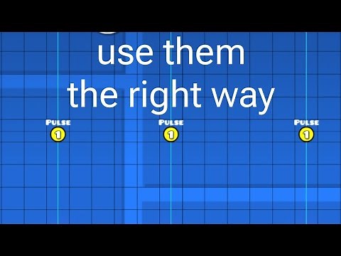 How to use the pulse trigger correctly in Geometry Dash