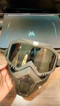 Reusable Goggle Mask with transparent visor For bike riders | Anti Scratch Uv Protective Face mask