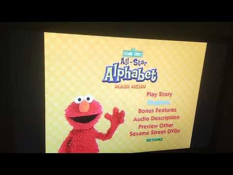 sesame Street all star alphabet 2005 dvd menu
