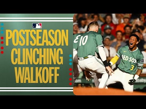 WALK-OFF INTO THE POSTSEASON! The Red Sox clinch a postseason berth with an electric walk-off win! 🔥