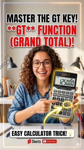 The Ultimate Calculator Cheat Code: GT Button Explained 🤯 #Shorts #catips #calculatortricks #finance