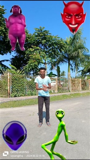 Magical head to Alien, Fatty dog, Gorilla & Squid game doll dance - funny vfx video❤❤❤❤❤❤