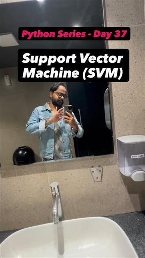 🐍 Day 37 – Support Vector Machine (SVM) |\r“What if a model could find the perfect boundary?” 👀