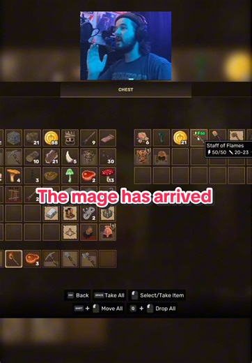 As we explored a dungeon.. @GoHammin was finally able to have his mage build! The combat for it is really dope!! There are more mage staff out there!! Check out @Everwind_Official demo is out now! #fyp #bigonuggets23 #everwind #minecraft #skyrim