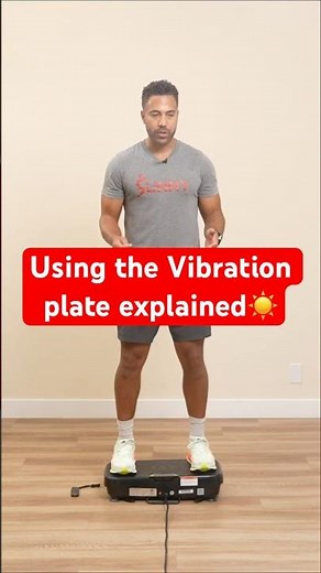 Usng the vibration plate explained. Check out the full workout on our channel ☀️