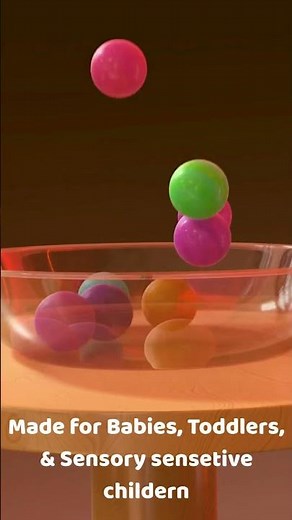 Colorful Bouncy Ball Sensory Loop | Calming Visuals for Kids| Tiny Sprout Studio #baby #babylullaby