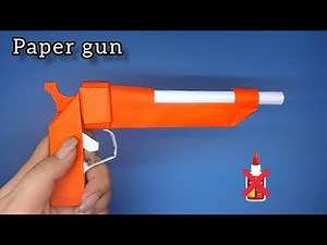 DIY - Making an origami weapon from A4 paper | Paper gun without glue
