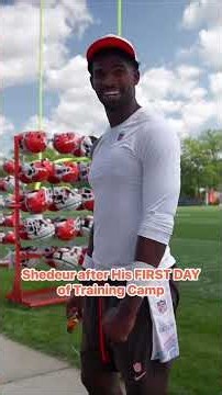 Shedeur After His First Day Of Training Camp 2026