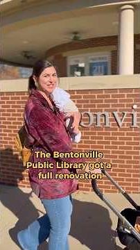 The Renovated Bentonville Library Tour #bentonvilletv #shorts