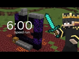 Minecraft PE Speed run in [6:00]