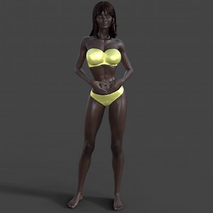 Sarah en bikini sur la plage - STL 3D printer