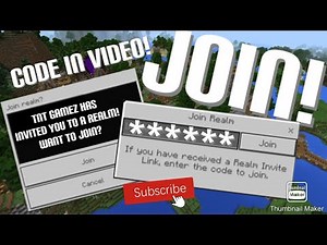 JOIN MY FREE MINECRAFT REALM! (MCPE, PS4, XBOX, PC Server) [CODE IN VIDEO]