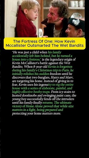 HOW KEVIN MCCALLISTER OUTSMARTED THE WET BANDITS #kevinmccallister#harry#marv