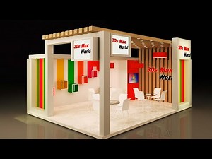 3Ds Max Tutorial (Hindi)| Texturing , Lighting , rendering | Exhibition stall design | Part 1