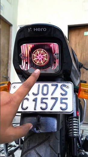 rotating tail light blub 😍 full video 👆🏻👆🏻👆🏻!! splendor modified !! modified splendor !!
