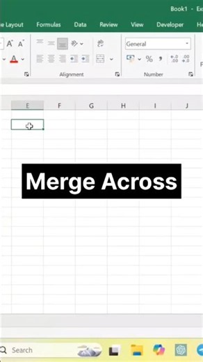 Merge in Excel | Across Merge #excel #shorts #ytshorts #exceltips #exceltricks #statlytic