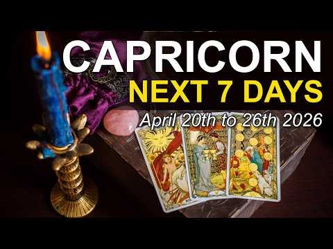 CAPRICORN Weekly Tarot Reading ‘YOUR INTUITION IS RIGHT! TRUST IT’ April 20 - 26 2026 ✨