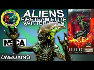 SPITTER ALIEN - Aliens - UNBOXING - NECA - Fireteam Elite The Video Game - Spry Acid Xenomorph