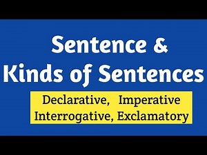 Sentence and Kinds of Sentences | English Grammar for Beginners | With Easy Examples