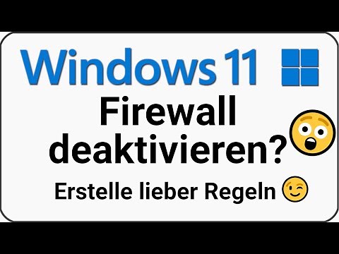 Windows Firewall deaktivieren 😲⚠️besser Firewall Regeln einrichten & Programm zulassen / blockieren