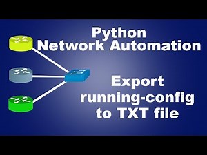 Python for Network Automation with GNS3 | Export running-config to TXT file by python Script
