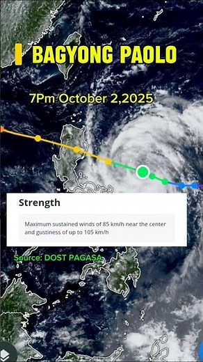 LATEST REPORT: Bagyong Paolo 2025 Evening Update