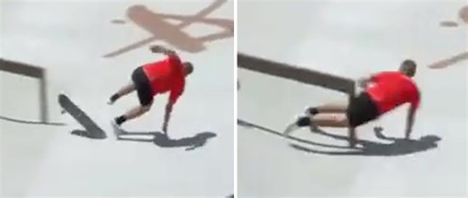 Skateboarder smashes groin into rail in painful crash at Tokyo 2020