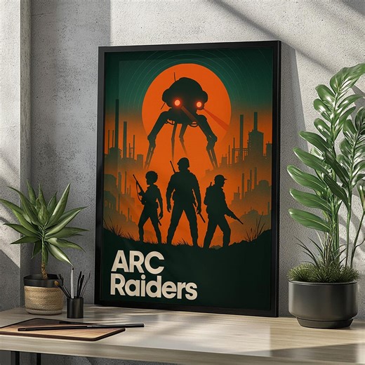 ARC Raiders Poster, Retro Sci-fi Gamer Room Decor - Etsy