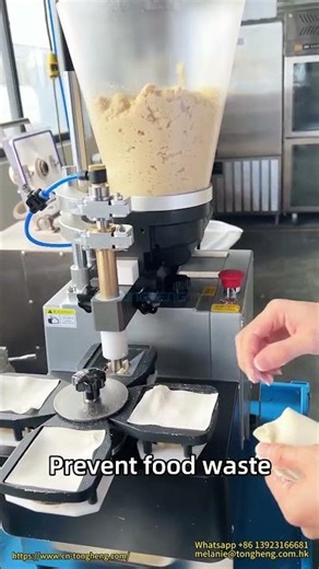 Semi-Automatic Wonton Making Machine | Imitated Handmade Wrap Wonton #pelmeni #machine #dough #food