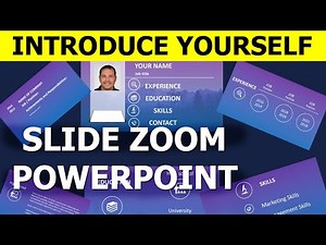 PowerPoint slide zoom about yourself ideas - PowerPoint presentation tutorial - Enix tutorial