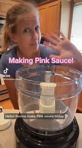 I made the TikTok viral pink sauce! (Or something similar to it) If you have no idea what pink sauce is, I recommend not going down that rabbit hole, but I do have several videos about the “controversy” on my TikTok and YouTube pages if you must. Don’t mind my food processor...it’s old 😆 | Food Science Babe