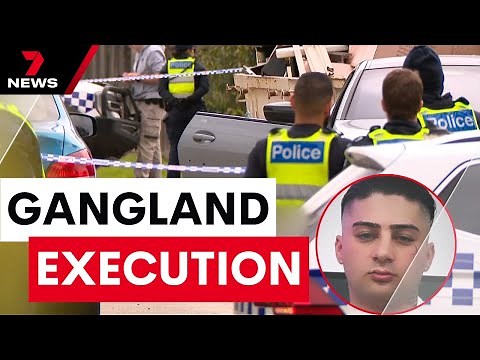 Detective's son gunned down in apparent Melbourne underworld revenge killing | 7NEWS