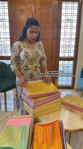 ⚠️Get all ur wedding collections at weavers price absolutely Once compare our collections with any store in Hyderabad or out of Hyderabad even in Kanchi🛍️💫 Services we provide - COUTURE (Maggam works)| MAKEUP | PHOTOGRAPHY | EVENT MANAGER At budget friendly ranges WEDDING BRIDAL COLLECTIONS AMAZING OFFERS = SRIMUDHRASAREES HURRY UP and grab the offers Updates: 1. ✅Online orders available from 11AM - 8PM✅ 2. NO return ❌& NO exchange ❌ 3. ⚠️5% GST EXTRA⚠️ Online shopping Contact details : For Wh