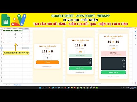 Google Sheets Web App | Fun Multiplication Learning - Multiple Choice Questions, Visual Approach ...