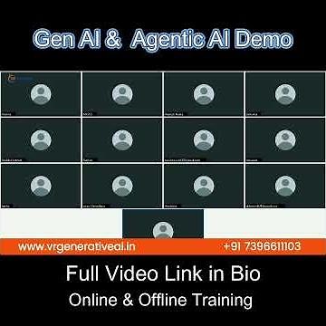 Generative AI Training in Hyderabad | Agentic AI Course in Hyderabad | Trainer Introduction