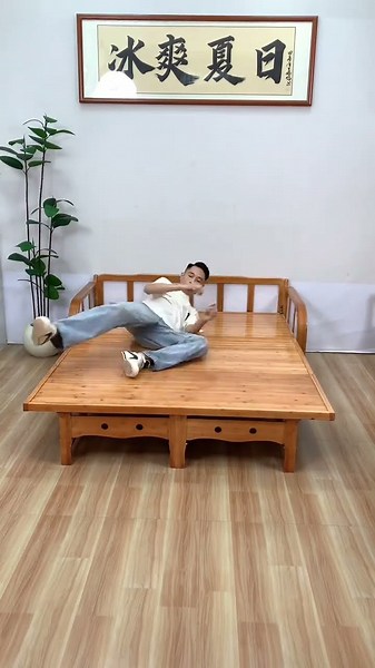 From Sofa to Bed in 5 Seconds! Modern Wooden Sofa Bed Design