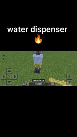 Minecraft water dispenser #minecraft #youtubeshorts #shorts