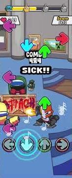 FNF Beat Stage - Dlowing #fnf #beatstage #fnfmod #musicgame #amongus #rhythmgame