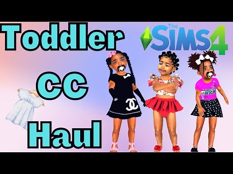 TODDLER CC HAUL| Clothes, Shoes, Hair, and Skin Details! +Links- The Sims 4