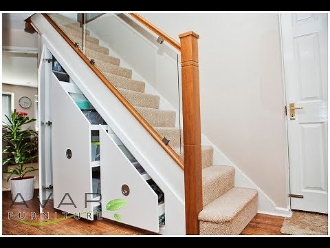 Top 40 Under Staircase Storage Design Ideas | Unit Ark IKEA Drawers Planning Basement Stair DIY 2018
