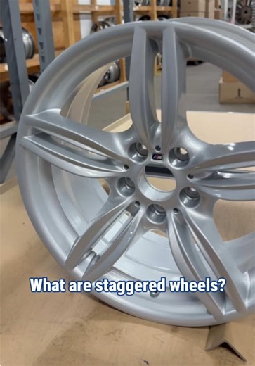 What are staggered wheels? Staggered wheels are a setup where the front and rear wheels are different sizes, usually with wider wheels in the back. This design helps improve traction, enhances cornering performance, and gives your vehicle a more aggressive and refined look. You will often see staggered setups on performance and luxury vehicles because they deliver both style and function. If you are considering upgrading your setup, the team at Auto Rim Shop can help you find the right fit for y